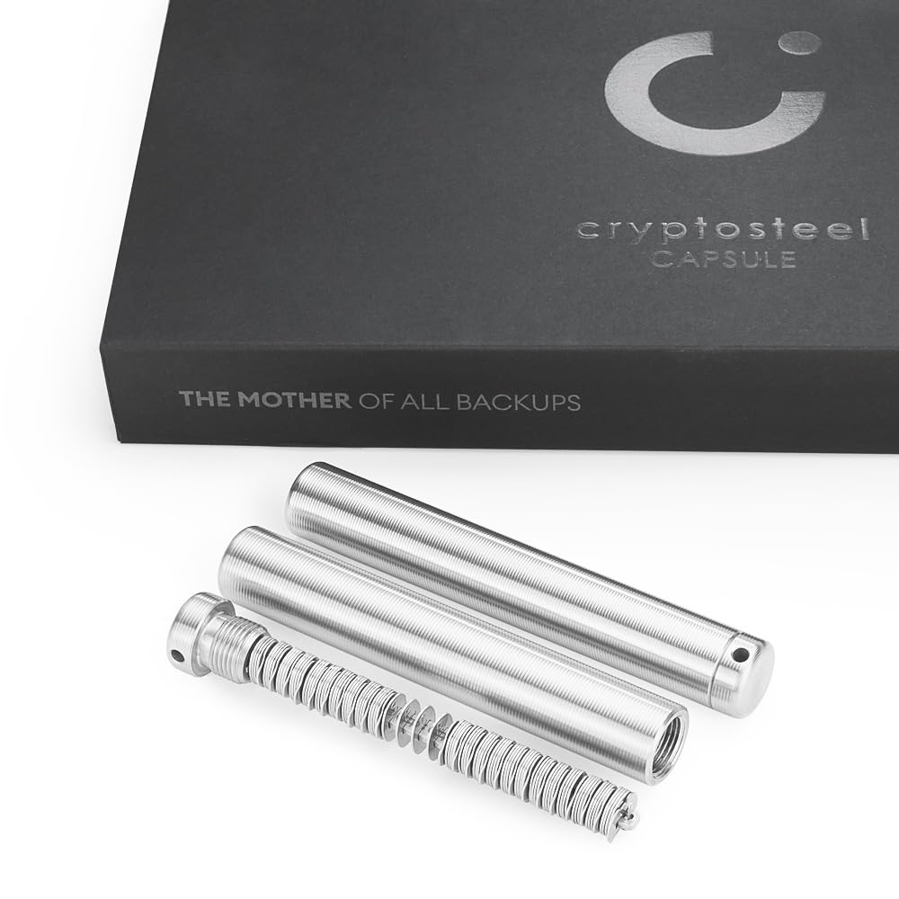 Cryptosteel 金属バックアップツール Cryptosteel Capsule Duo - Backup for Private Keys & Passwords